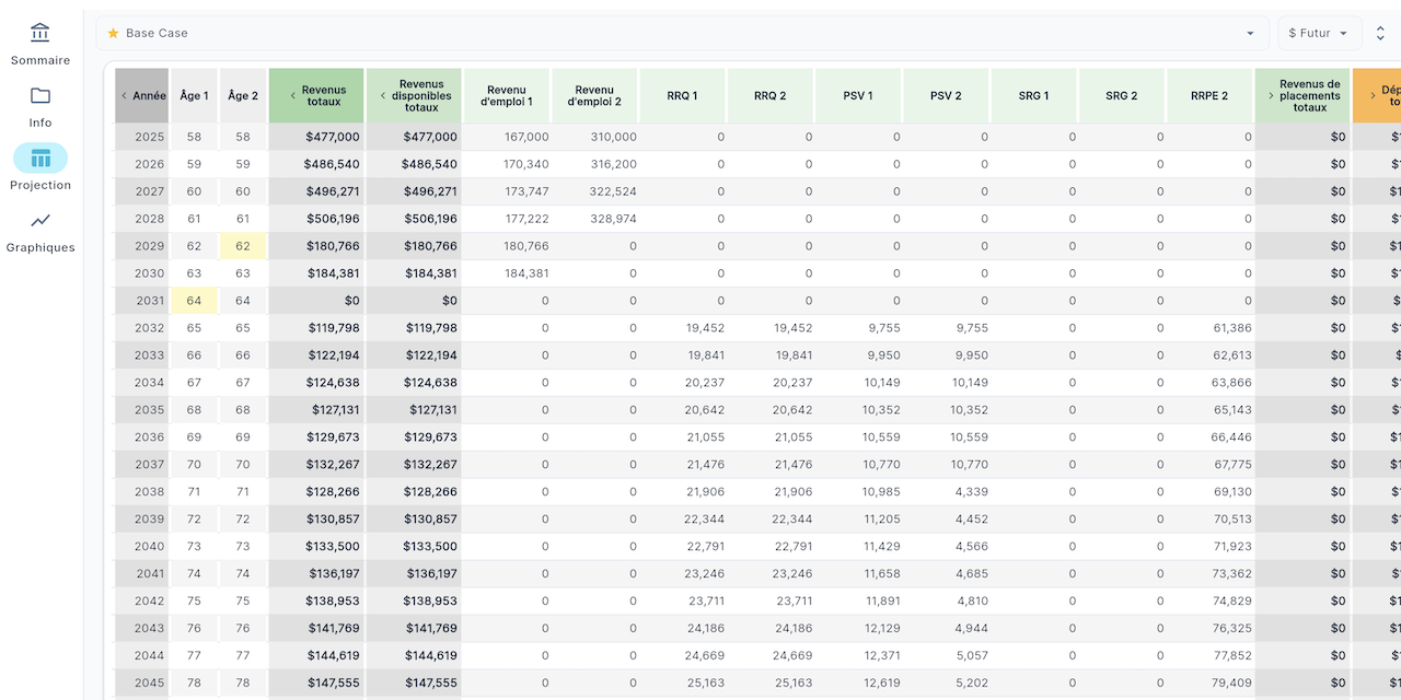 Planexia app interface